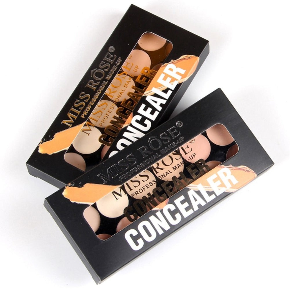 12 Colors Long-lasting Full Cover Concealer Brightening Oil Control Concealer Waterproof Full Coverage Foundation Makeup Correct - ebowsos