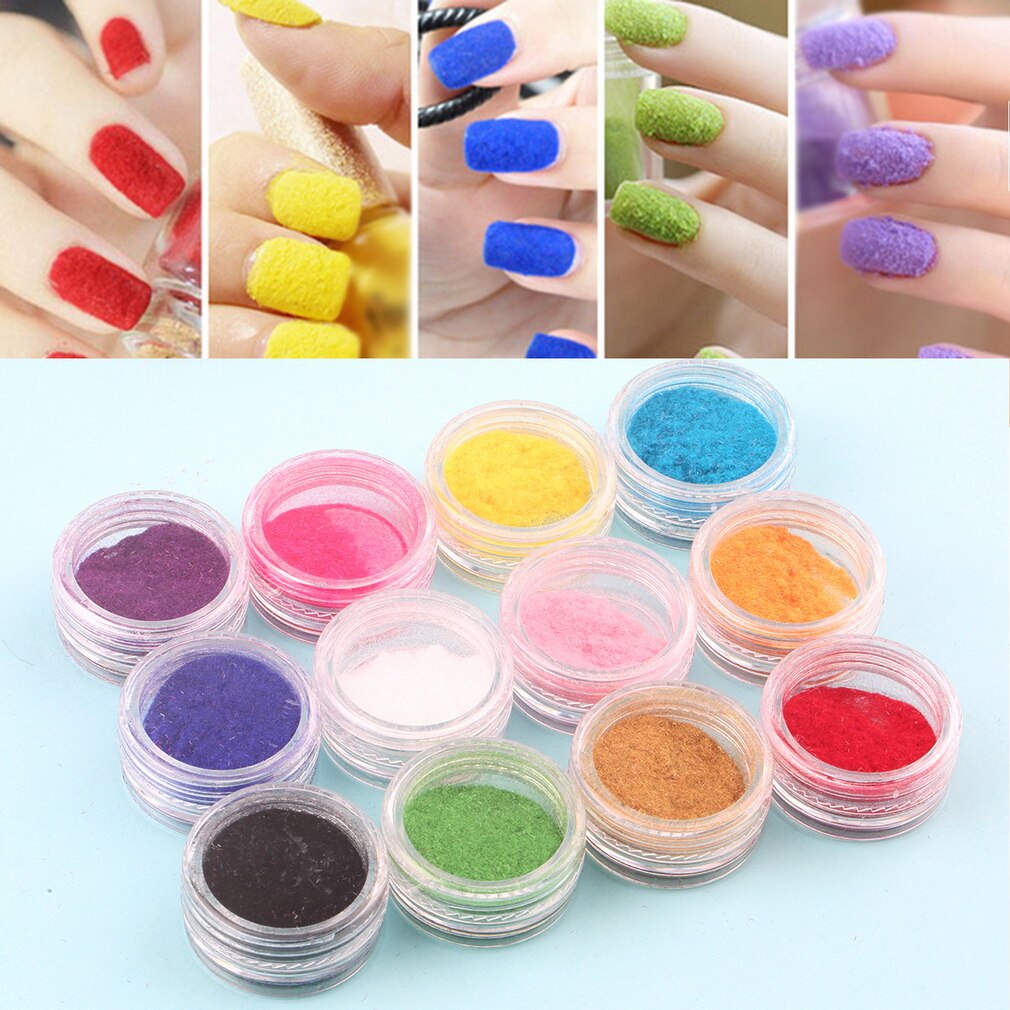 12 Mix Colors Acrylic Powder Nail Art Dust Powder Decoration for Nail Powder Drop Shipping Wholesale - ebowsos