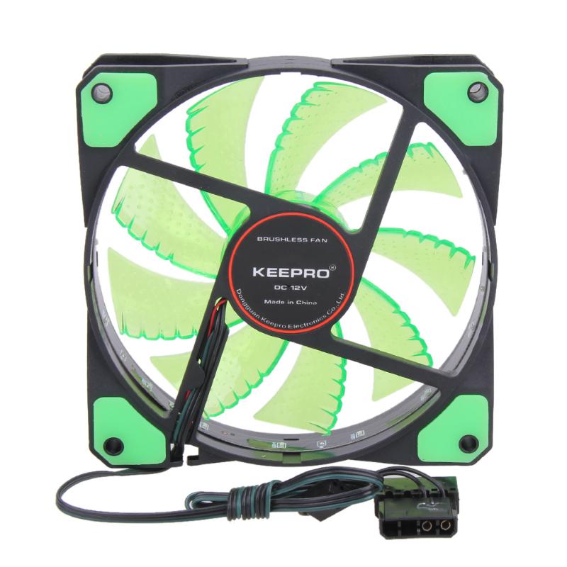 120*120*25mm 12V 15 LED Neon Light Quite Computer Case Mod Cooling Fan Cooler Ventilador PC Case Radiator Ventilador - ebowsos