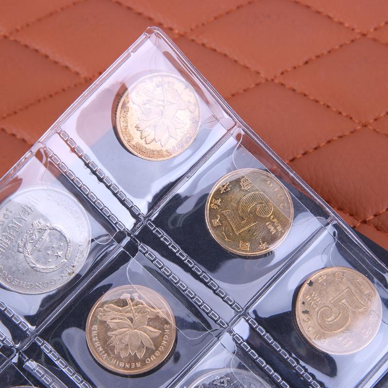 120 Coin Holders Collection Storage Money Penny Pockets coin Album Book Collecting scrapbooking - ebowsos