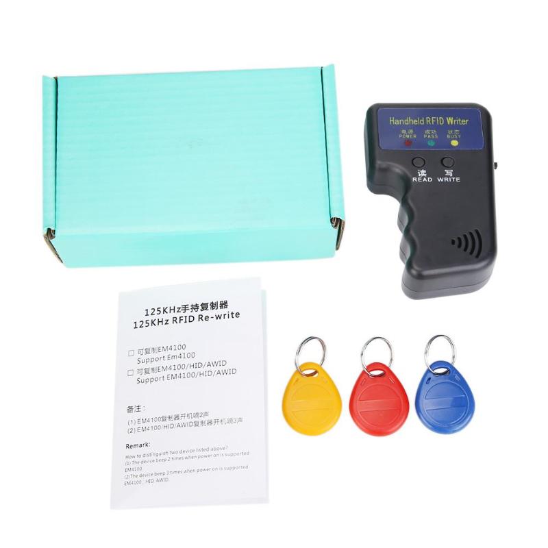 125KHz Handheld RFID Reader Writer ID Keyfob Key Card Duplicator Copier Stable Reliable Low Power Consumption Dropshipping - ebowsos