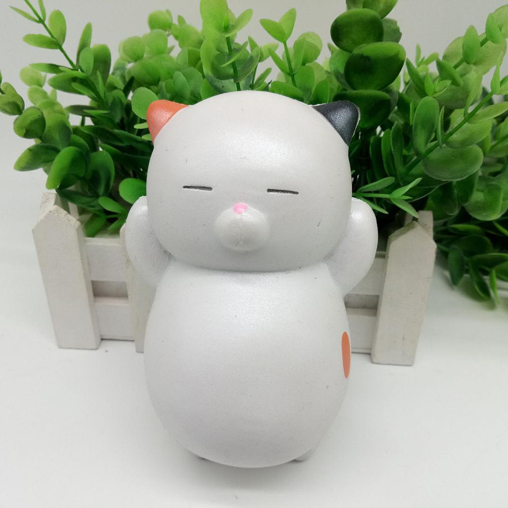 12CM Sleeping Cat Scented Mochi Squishy Charm Slow Rising Antistress Squeeze Toy Charm Squishy Slow Rising Phone Strap-ebowsos