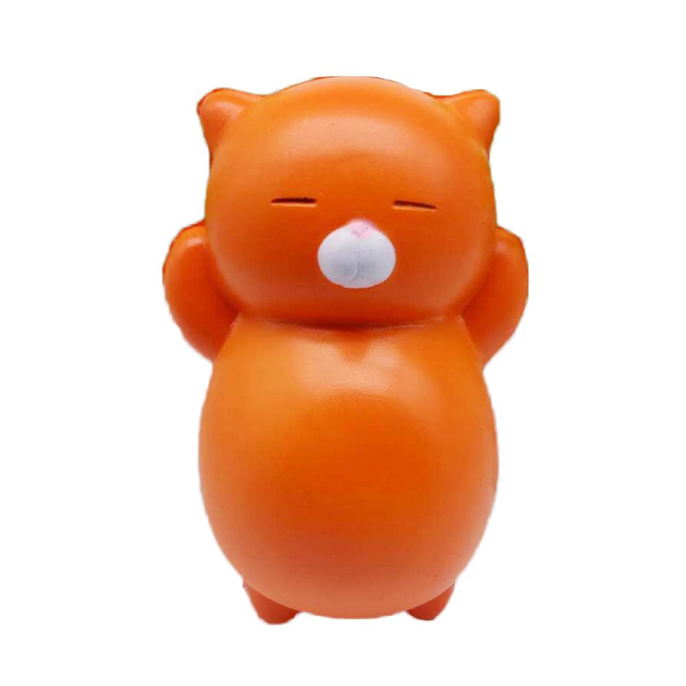 12CM Sleeping Cat Scented Mochi Squishy Charm Slow Rising Antistress Squeeze Toy Charm Squishy Slow Rising Phone Strap-ebowsos