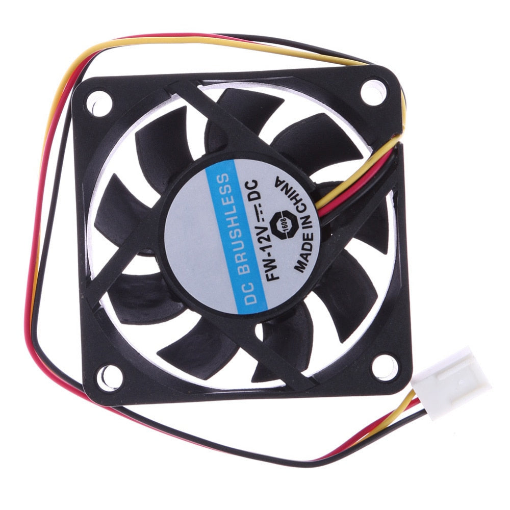 12V DC 6cm PC Cooling Fan Portable Computer Cooler Fan Ball Bearing 3 Pin Connector P4 Cooling Fan - ebowsos