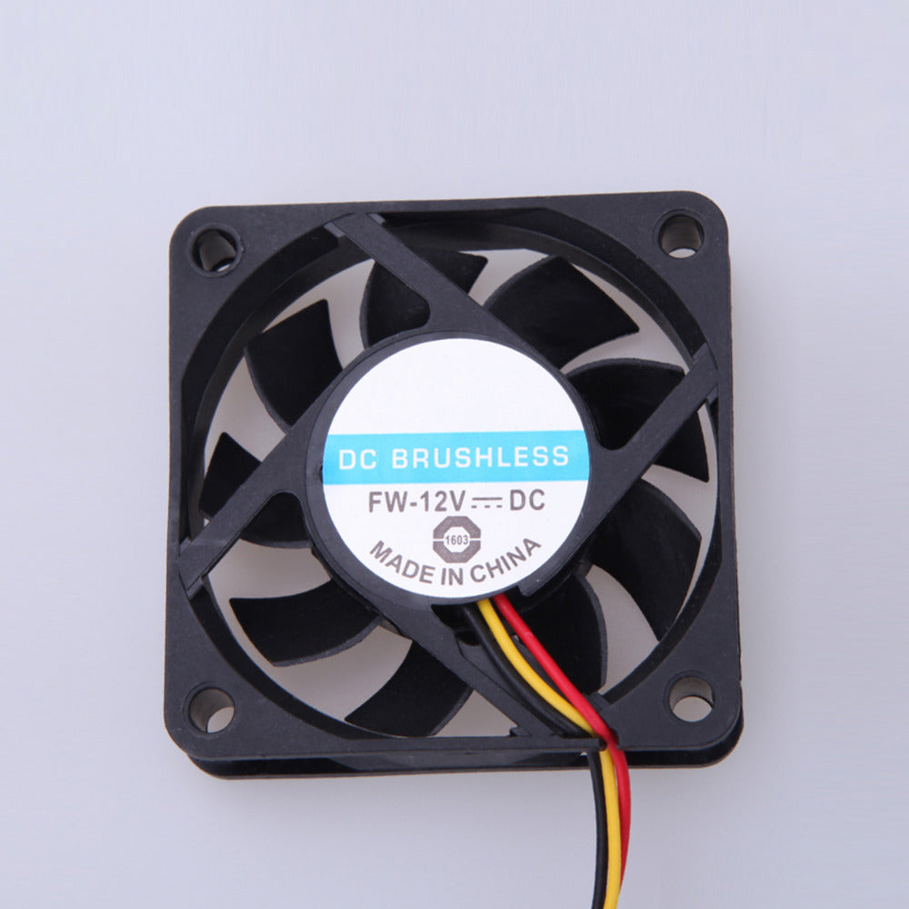 12V DC 6cm PC Cooling Fan Portable Computer Cooler Fan Ball Bearing 3 Pin Connector P4 Cooling Fan - ebowsos