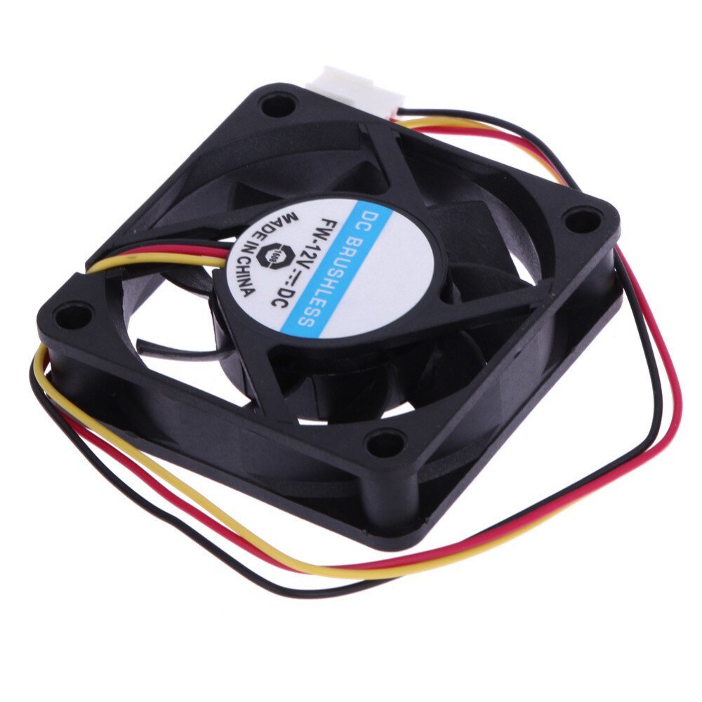 12V DC 6cm PC Cooling Fan Portable Computer Cooler Fan Ball Bearing 3 Pin Connector P4 Cooling Fan - ebowsos