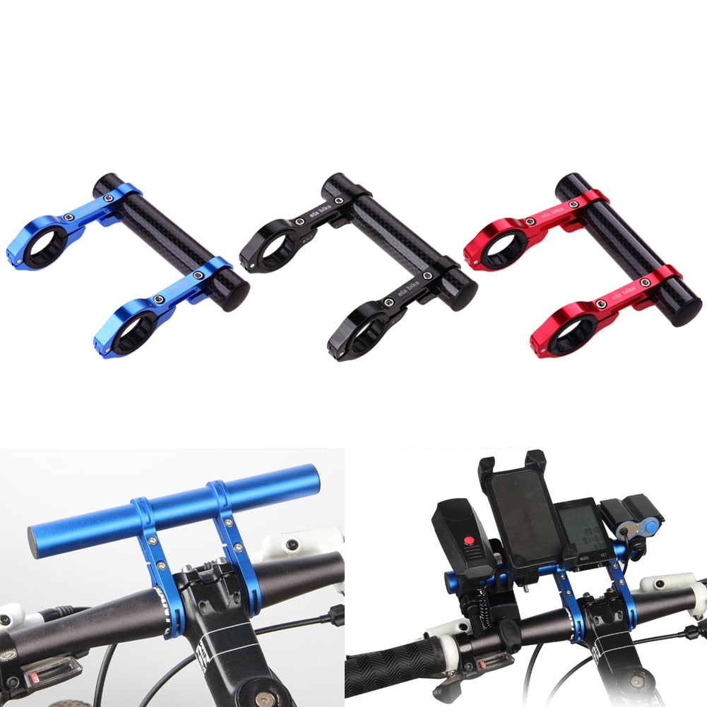 12cm Bicycle Computer Phone Mount Bracket Stand Carbon Fiber Bike Handlebar Extender Extension Light Holder Bicycle Accessories-ebowsos