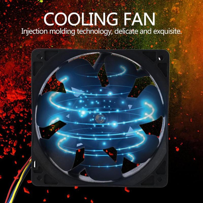 12cm Miner Cooling Fan 7000RPM DC 12V 3A PWM Temperature Control Air Cooler - ebowsos