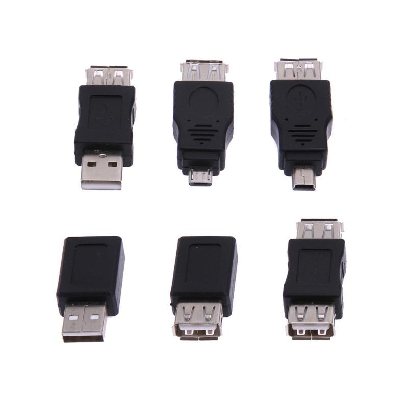 12pcs Adapters Kit 12 in 1 OTG USB2.0 Mix Set Adapters Kit OTG F/M mini Adapter Converter USB Male to Female Micro USB for PC - ebowsos