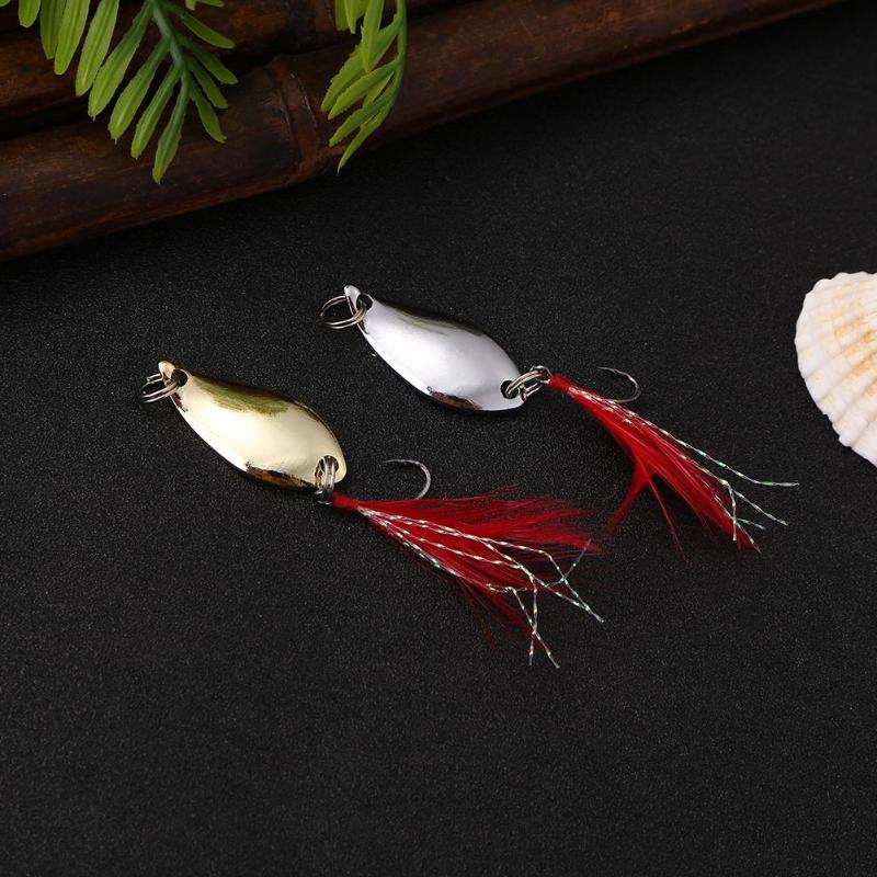 12pcs Hard Sequins Spinner Fishing Baits Wobblers Jig Lure Crankbait Tackle-ebowsos