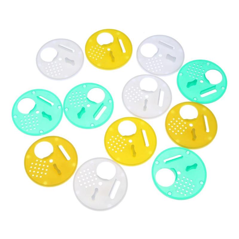 12pcs Plastic bee hive Door Beekeeping Accessories Beehives Nest Circular door Bee Tools Entrance Disc Apiculture equipement - ebowsos