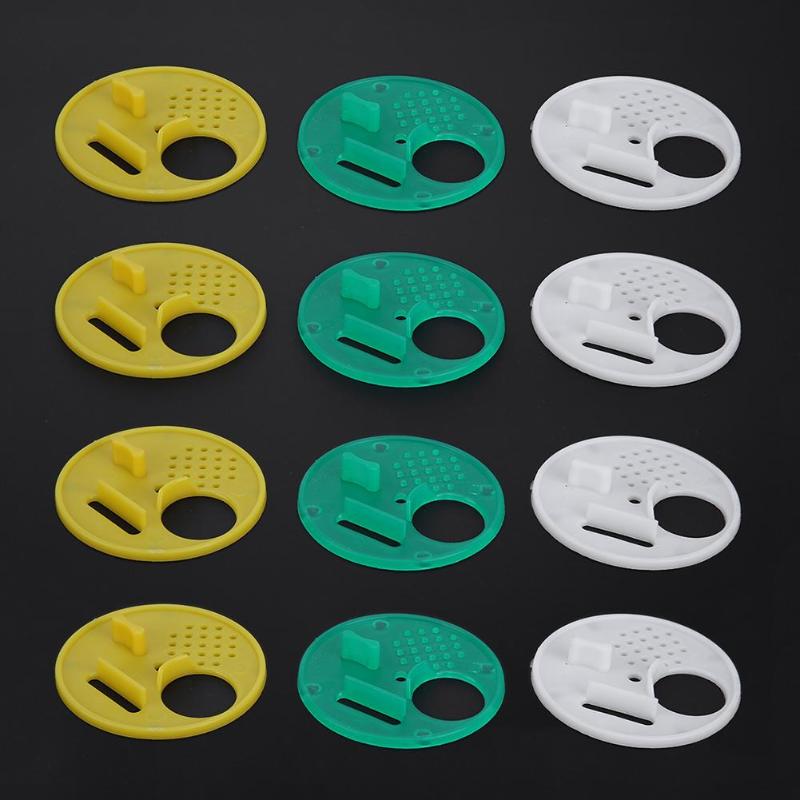 12pcs Plastic bee hive Door Beekeeping Accessories Beehives Nest Circular door Bee Tools Entrance Disc Apiculture equipement - ebowsos