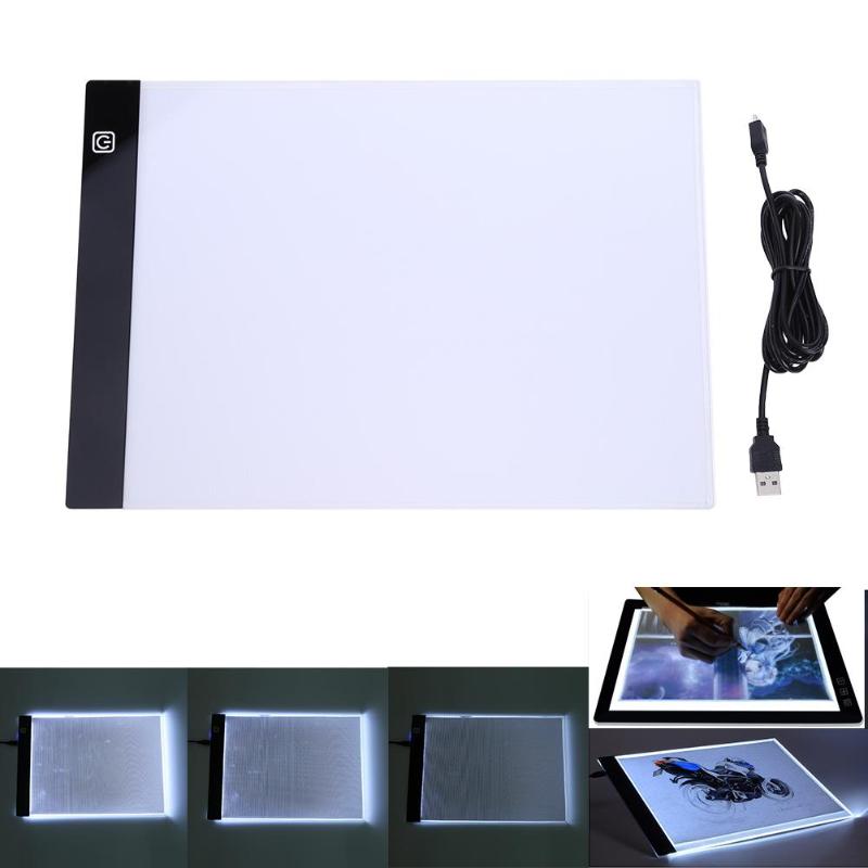 13.15x9.13inch A4 LED Artist Thin Art Stencil Drawing Board Light Tracing Table Pad Digital Tablet Artcraft Diamond Painting - ebowsos