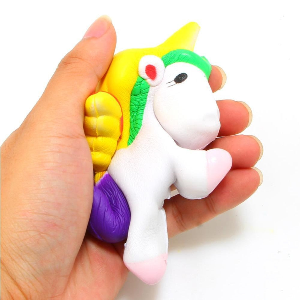 13.5CM Simulation Flying Horse Pony Horse Squeeze Toys Slow Rising Squeeze Doll Fun Jokes Props Pranks Maker Trick Gift-ebowsos