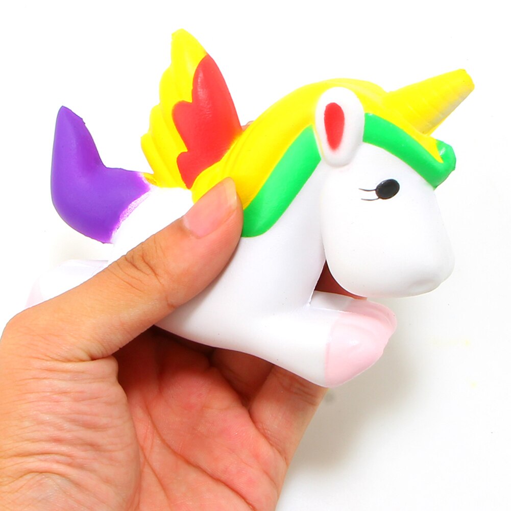 13.5CM Simulation Flying Horse Pony Horse Squeeze Toys Slow Rising Squeeze Doll Fun Jokes Props Pranks Maker Trick Gift-ebowsos