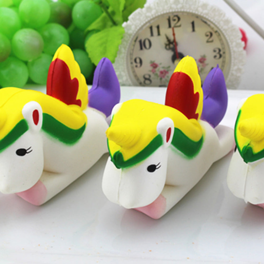 13.5CM Simulation Flying Horse Pony Horse Squeeze Toys Slow Rising Squeeze Doll Fun Jokes Props Pranks Maker Trick Gift-ebowsos