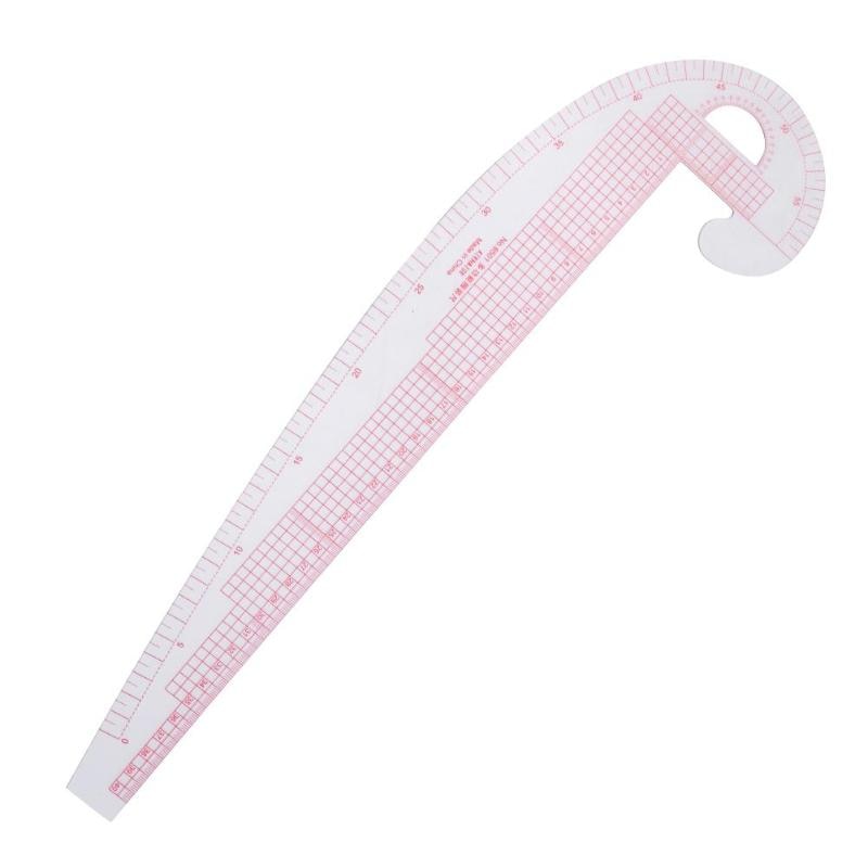 13pcs/set Multi-functional Clothing Garment Sample Cutting Ruler Metric Yardstick Rulers wheel with wooden handle - ebowsos