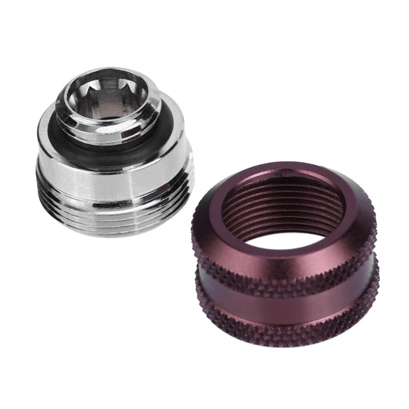 14mm Hard Tube Extended Connetor Fittings G1/4 Thread Rigid Tube Compression Fittings for PC Water Cooling System - ebowsos