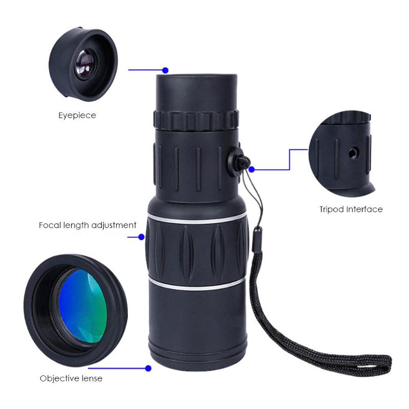 16X52 Dual Focus Monocular Outdoor Hunting Spotting Scope Telescope For Hunting Watching Camping Telescope Sightseeing Concerts-ebowsos