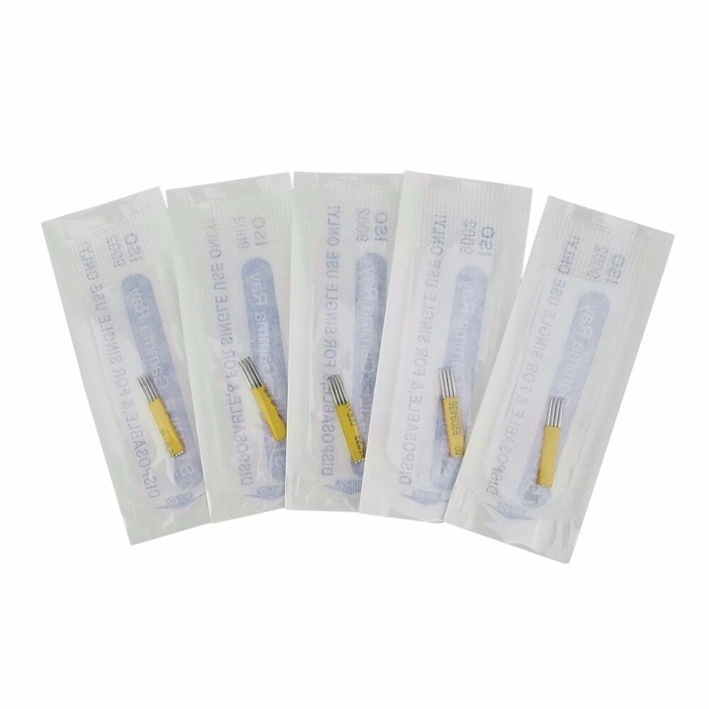 18 Pins 3D Permanent Makeup Eyebrow Tattoo Needles Disposable Manul Blade Pins Tattoo Needles Accessories body artist skin care - ebowsos