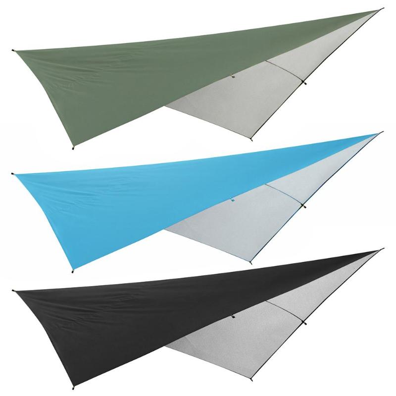 19 In 1 Ultralight Tarp Outdoor Camping Survival Sun Shelter Shade Awning Silver Coating Pergola Waterproof Beach Tent-ebowsos