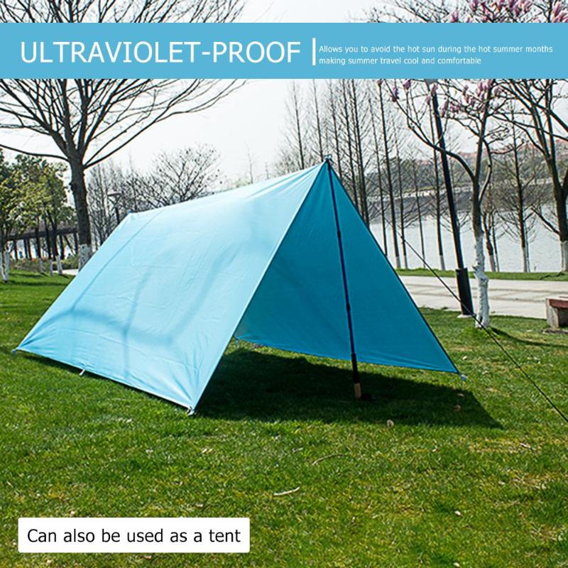 19 In 1 Ultralight Tarp Outdoor Camping Survival Sun Shelter Shade Awning Silver Coating Pergola Waterproof Beach Tent-ebowsos