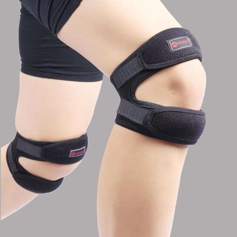 1PC Outdoors Knee Support Brace Running Cycling Basketball Gym Leg Patella Protector Guard Patella Belt Shock Absorption Strap-ebowsos