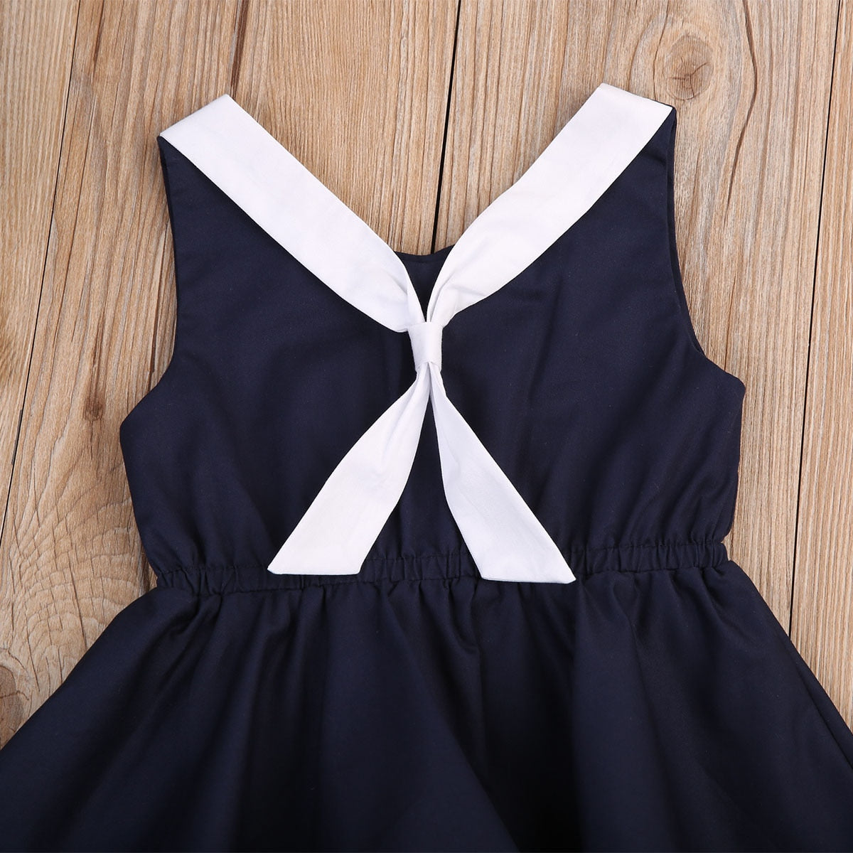 1PC Sleeveless Casual Baby Girls Dress Tie Summer Party Princess Wedding Dresses - ebowsos