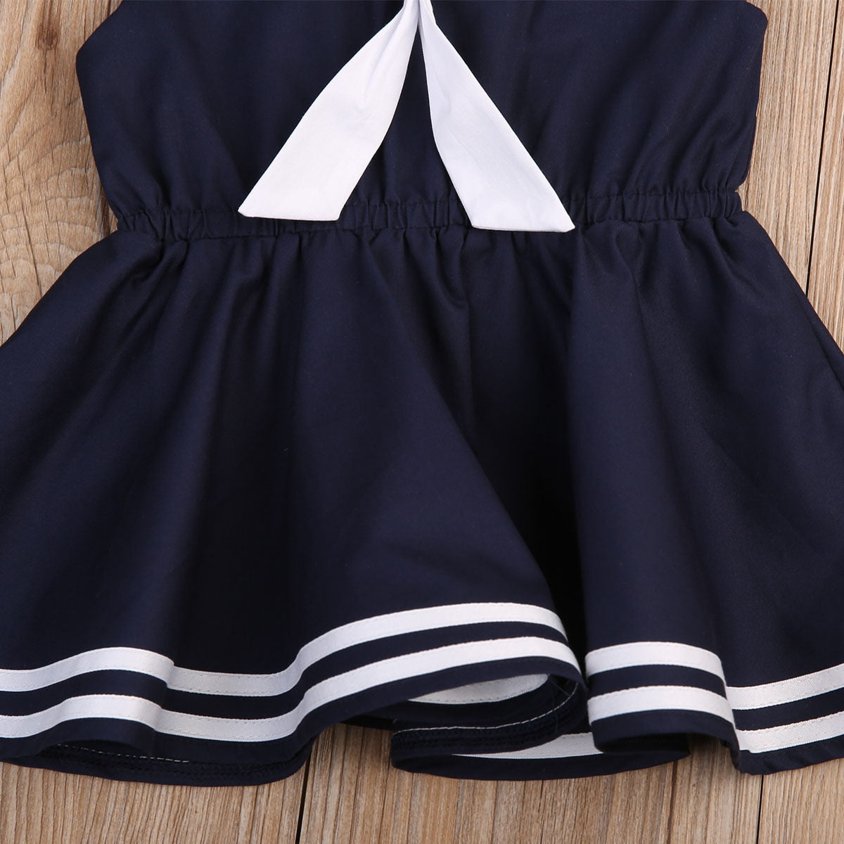 1PC Sleeveless Casual Baby Girls Dress Tie Summer Party Princess Wedding Dresses - ebowsos