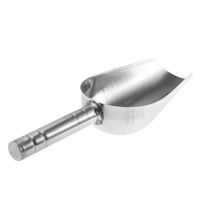 1PC Stainless Steel Pet Feed Food Supplies Dog Food Scoop Shovel Puppy Feeding Food Container Holder Pet Dog Feeding Accessories - ebowsos