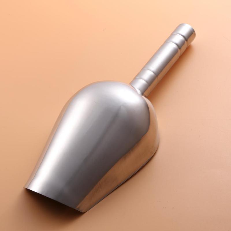 1PC Stainless Steel Pet Feed Food Supplies Dog Food Scoop Shovel Puppy Feeding Food Container Holder Pet Dog Feeding Accessories - ebowsos