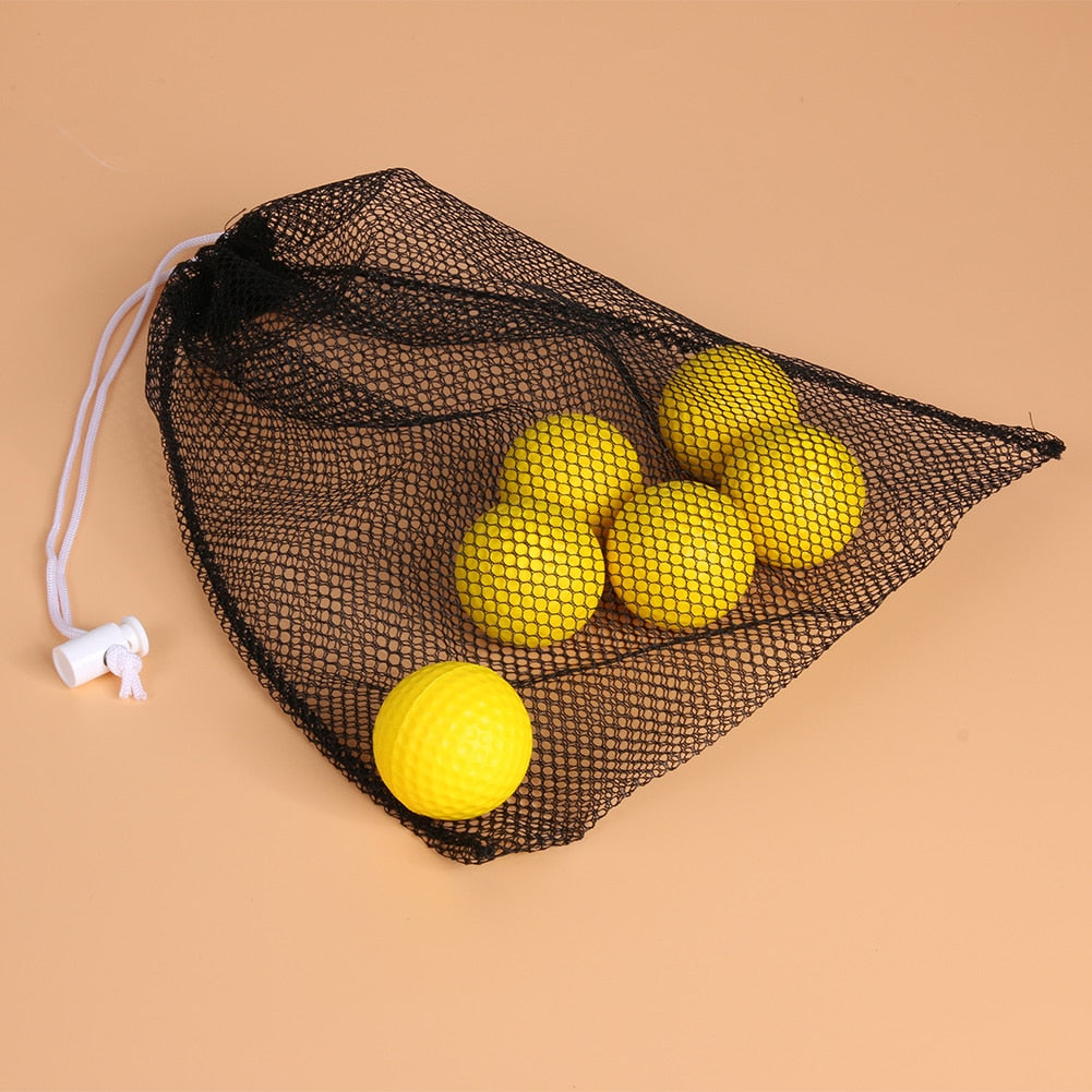 1PCS Black Nylon Golf Ball Bag Pouch Golf Table Tennis 40 Balls Carrying Holder String Closure,Golf Accessories Sports Tools-ebowsos