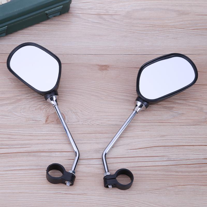 1Pair Bicycle Rearview Handlebar Mirror Cycling Rear View MTB Bike Wide Range Back Sight Reflector Angle Adjustable Glass Mirror-ebowsos