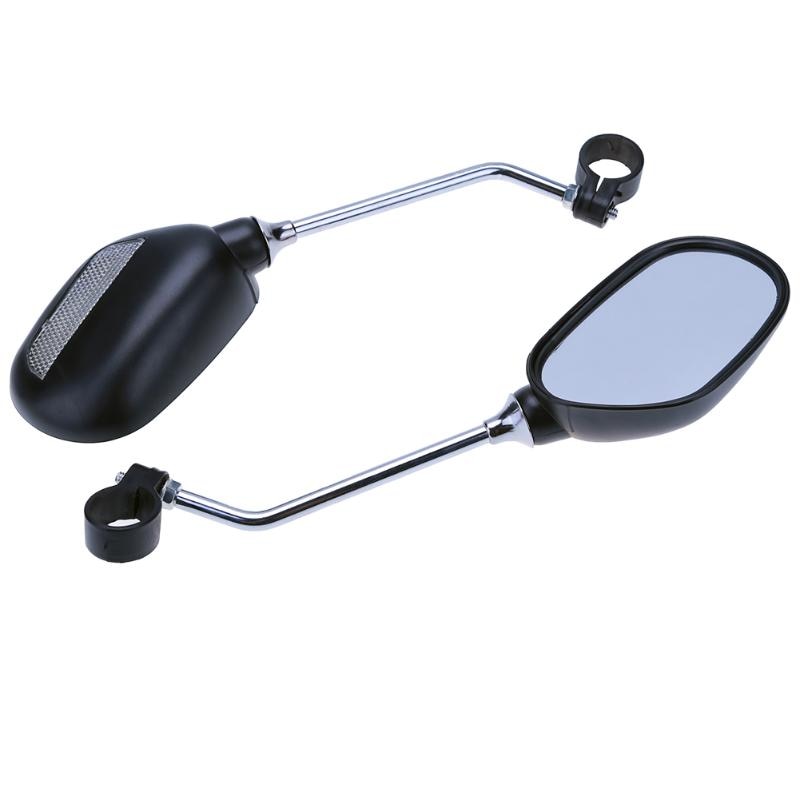 1Pair Bicycle Rearview Handlebar Mirror Cycling Rear View MTB Bike Wide Range Back Sight Reflector Angle Adjustable Glass Mirror-ebowsos