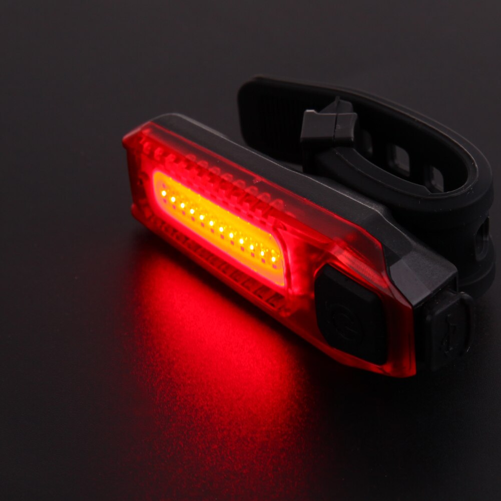 1Pc Bicycle Rear Light USB RechargeableBike Taillight Safety Warning Lights Cycling Lamp Bicycle Accessories-ebowsos