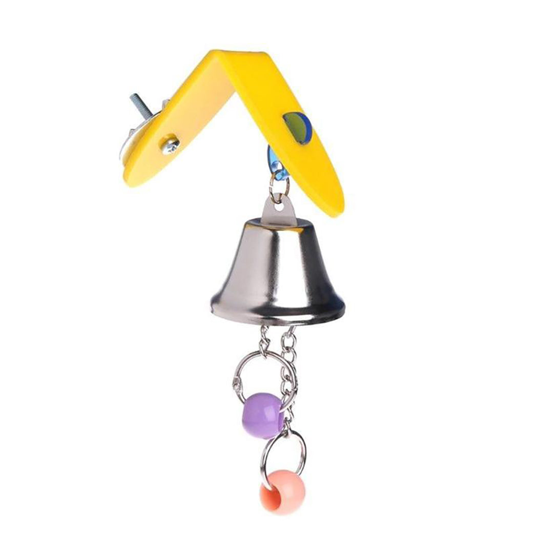 1Pc Small Pet Toys Creative Parrot Toy Creative Funny Bite Resistant Hanging Bell Toy Bird Toys Pet Interactive Supplies-ebowsos