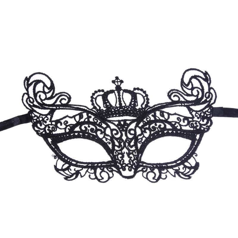 1Pc Women Costume Eye Mask Sexy Lace Eye Mask Venetian Masquerade Ball Halloween Party Fancy Dress Costume Party Supplies - ebowsos