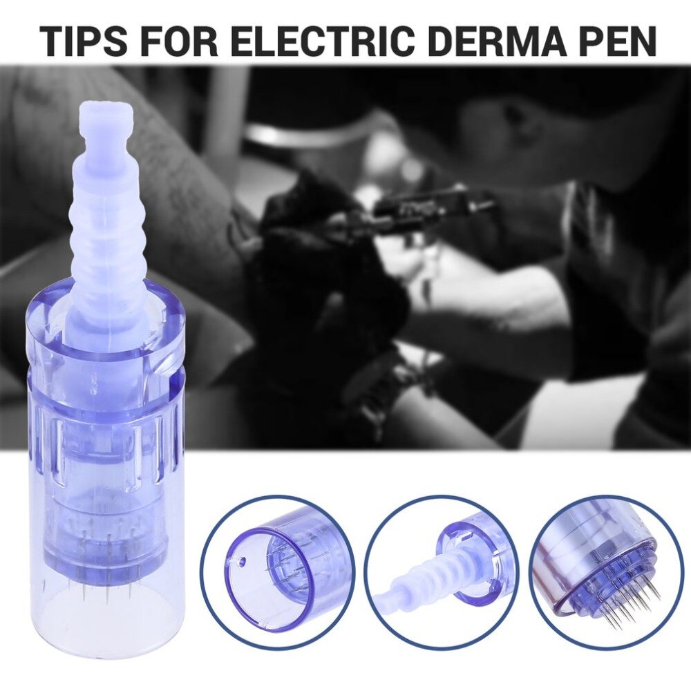 1Pcs A6 Needles CartridgesTips For Electric Derma Pen Auto Micro Needle We have Eu AU UK US plug machine please choose you need - ebowsos