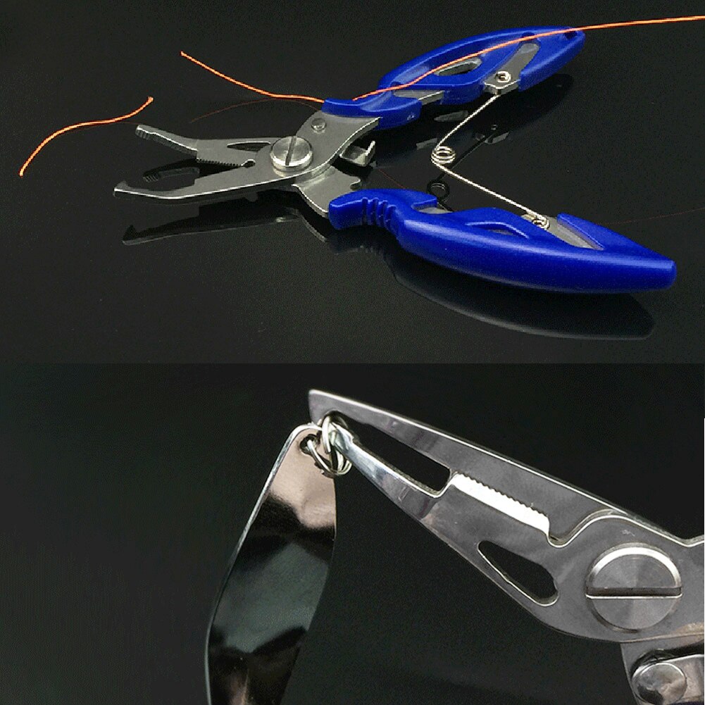 1Pcs Aluminum Fishing Pliers Scissors Line Cutter Wire Hook out Removers Fishing Tools Tackle-ebowsos