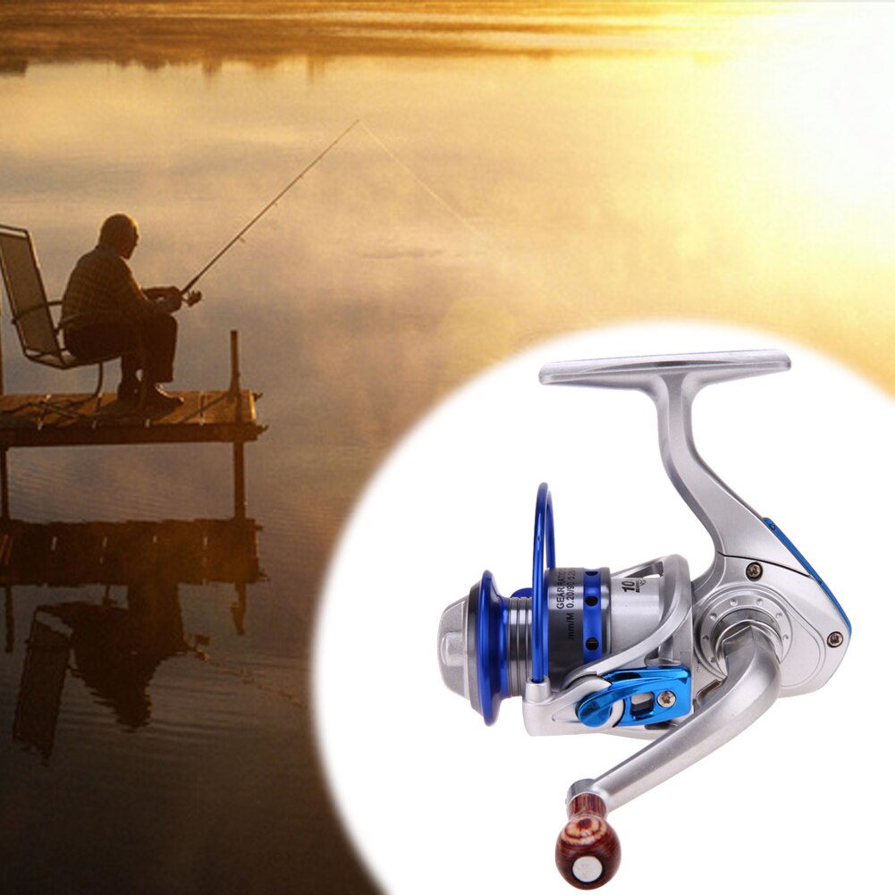 1Pcs Blue Mini Spinning Fishing Reel 10BB Fish Wheel Gear Ratio 5.5:1 Sea Fishing Reels Tackle Tools-ebowsos