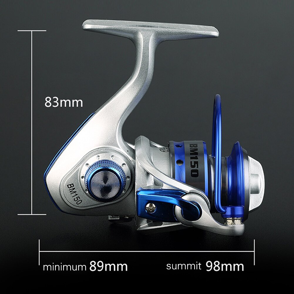 1Pcs Blue Mini Spinning Fishing Reel 10BB Fish Wheel Gear Ratio 5.5:1 Sea Fishing Reels Tackle Tools-ebowsos