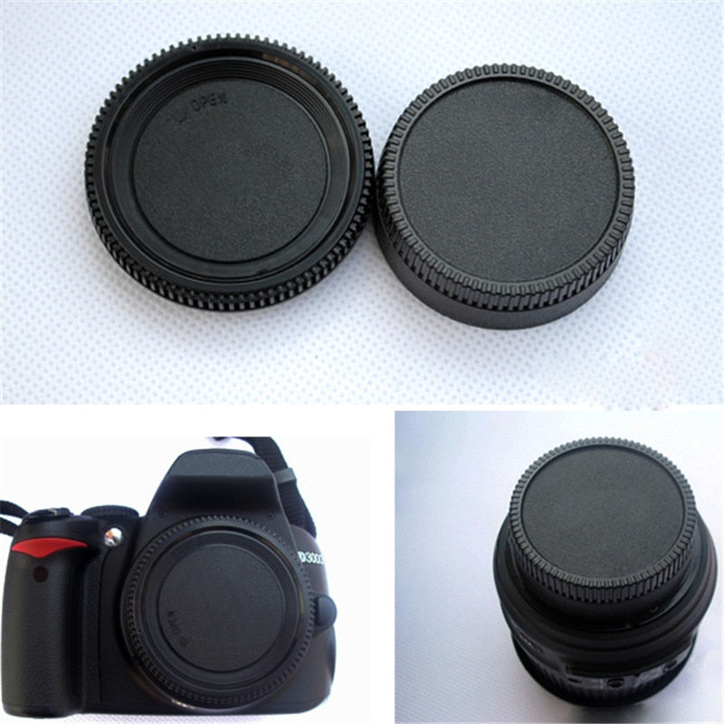 1Pcs Camera Lens Cap Rear Lens Cover Protection Cover Lens Front Cap for Nikon Lens DSLR  Camera Photo Adapter Accessory New - ebowsos