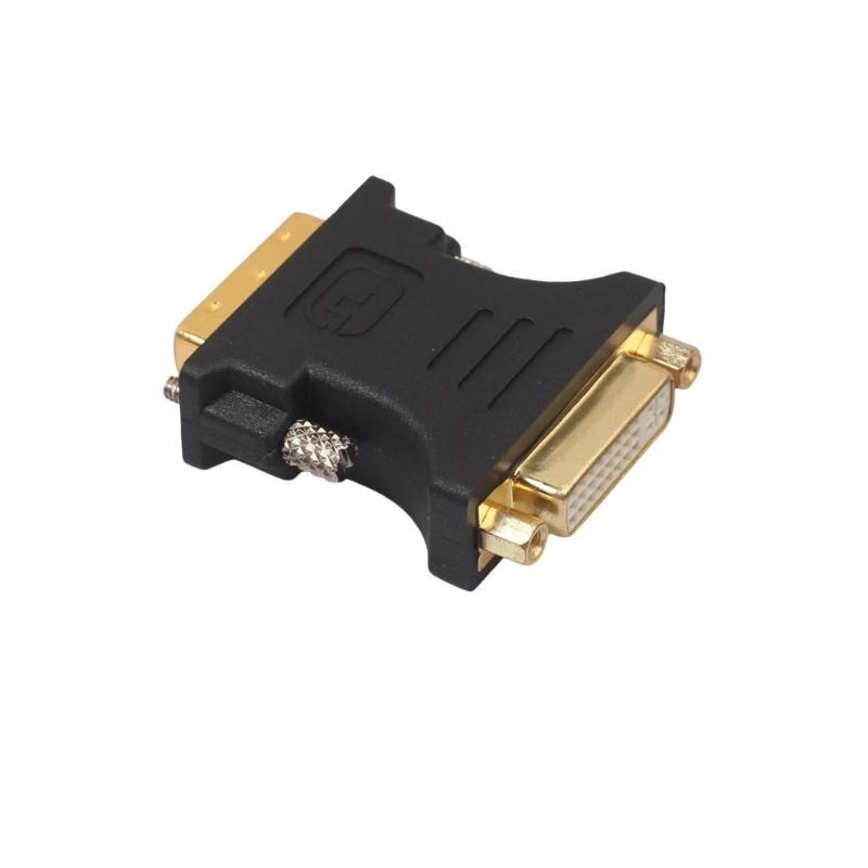 1Pcs DVI to DVI Adapter 24+1 Male to 24+5 Female Converter Gold Plated M-F Connector Joiner High Quality Adapter - ebowsos