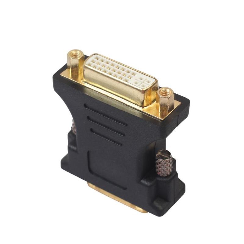 1Pcs DVI to DVI Adapter 24+1 Male to 24+5 Female Converter Gold Plated M-F Connector Joiner High Quality Adapter - ebowsos