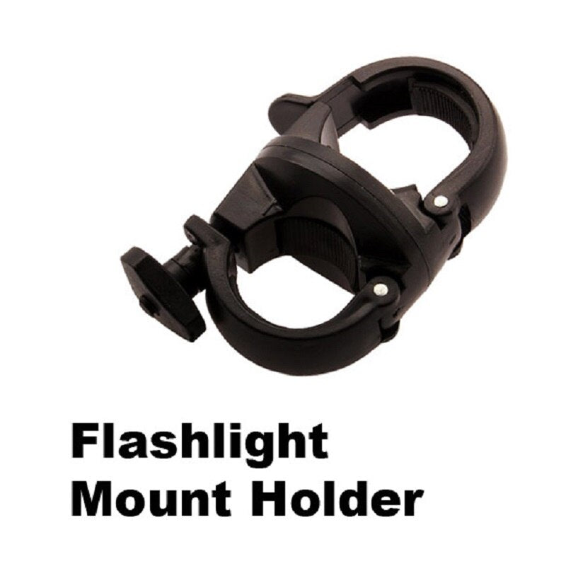 1Pcs Flashlight Mount Holder Bicycle Light Holder Bike Torch Clip Bracket Black Handbar Clips Cycling Assessoires-ebowsos