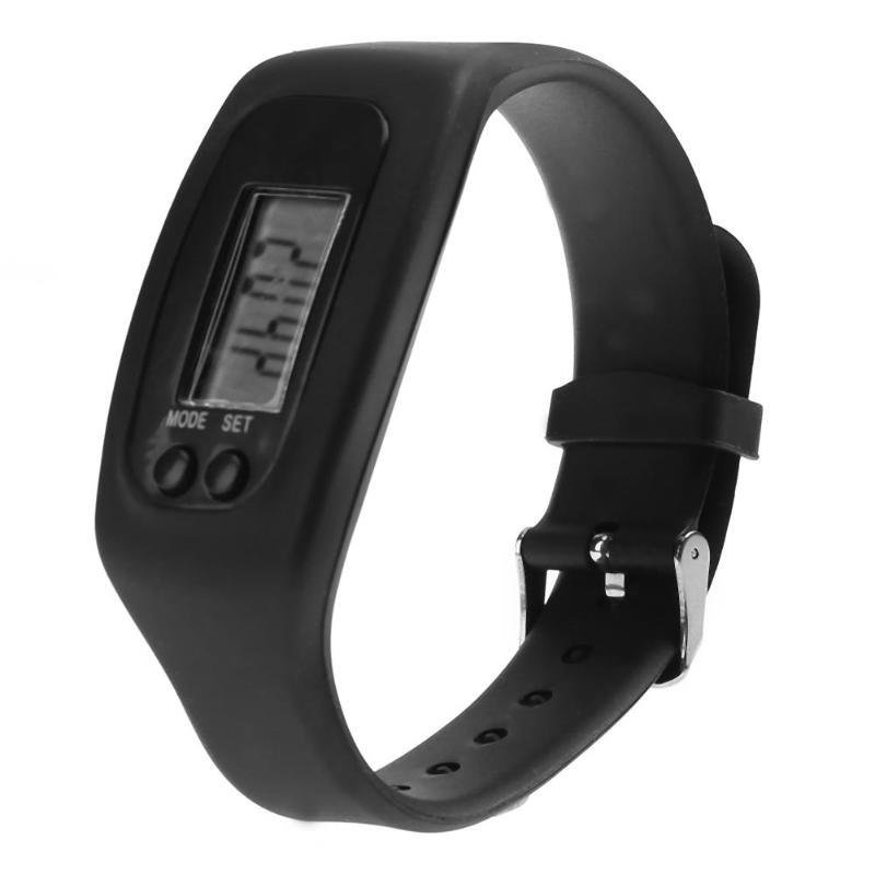 1Pcs LED Display Activity Sports Pedometer Calorie Fitness Tracker Bracelet Fitness Tracker Watch Remote Camera Wristband New - ebowsos