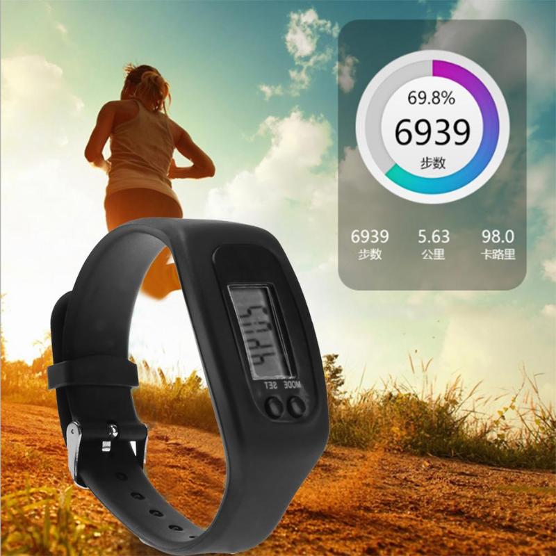 1Pcs LED Display Activity Sports Pedometer Calorie Fitness Tracker Bracelet Fitness Tracker Watch Remote Camera Wristband New - ebowsos