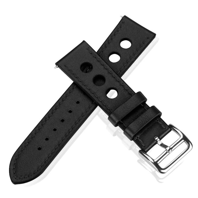 1Pcs Leather Porous Breathable Adjustable Wrist Strap Bracelet Watch Band Replacement for Fitbit Versa Smart Watch High Quality - ebowsos