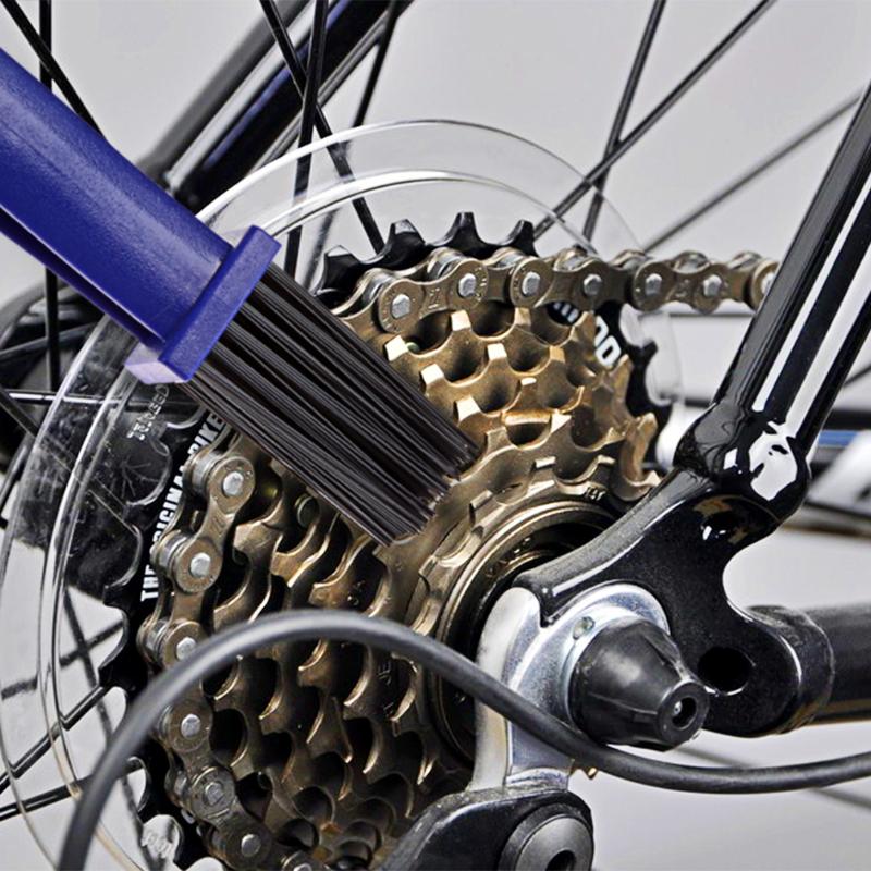 1Pcs Motorcycle Wheel Brush Bicycle Cycling Crankset Chain Brush Tool Gear Brush Chain Wheel Flywheel Cleaning Chain Tools New - ebowsos