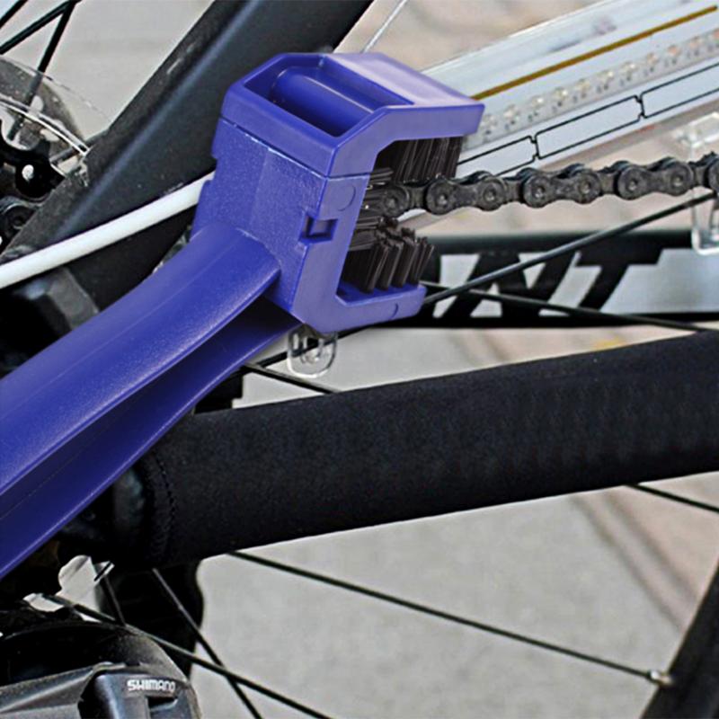 1Pcs Motorcycle Wheel Brush Bicycle Cycling Crankset Chain Brush Tool Gear Brush Chain Wheel Flywheel Cleaning Chain Tools New - ebowsos